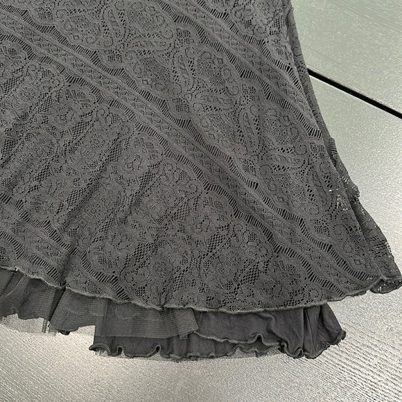 Free People Strapless Lace Beaded Mini Dress - M - Picture 9 of 16